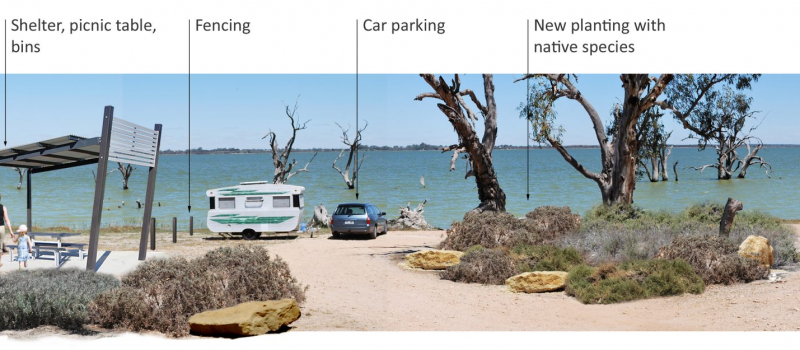Lake Bonney Management Plan photomontage