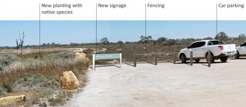 Lake Bonney Management Plan photomontage